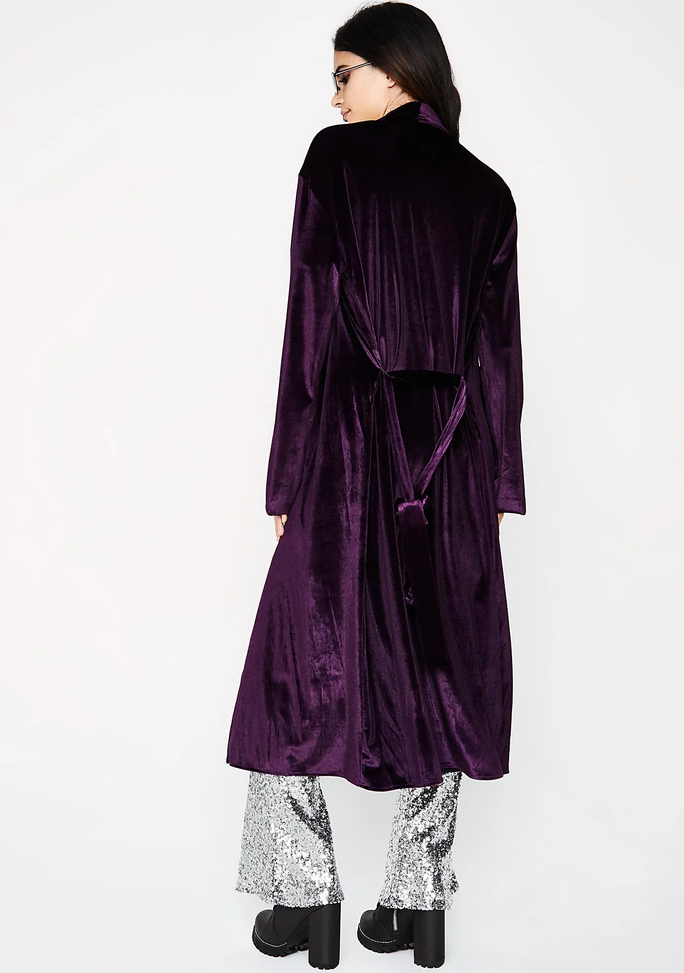 Lounge Queen Velvet Robe sold by Dolls Kill product image thumbnail 4