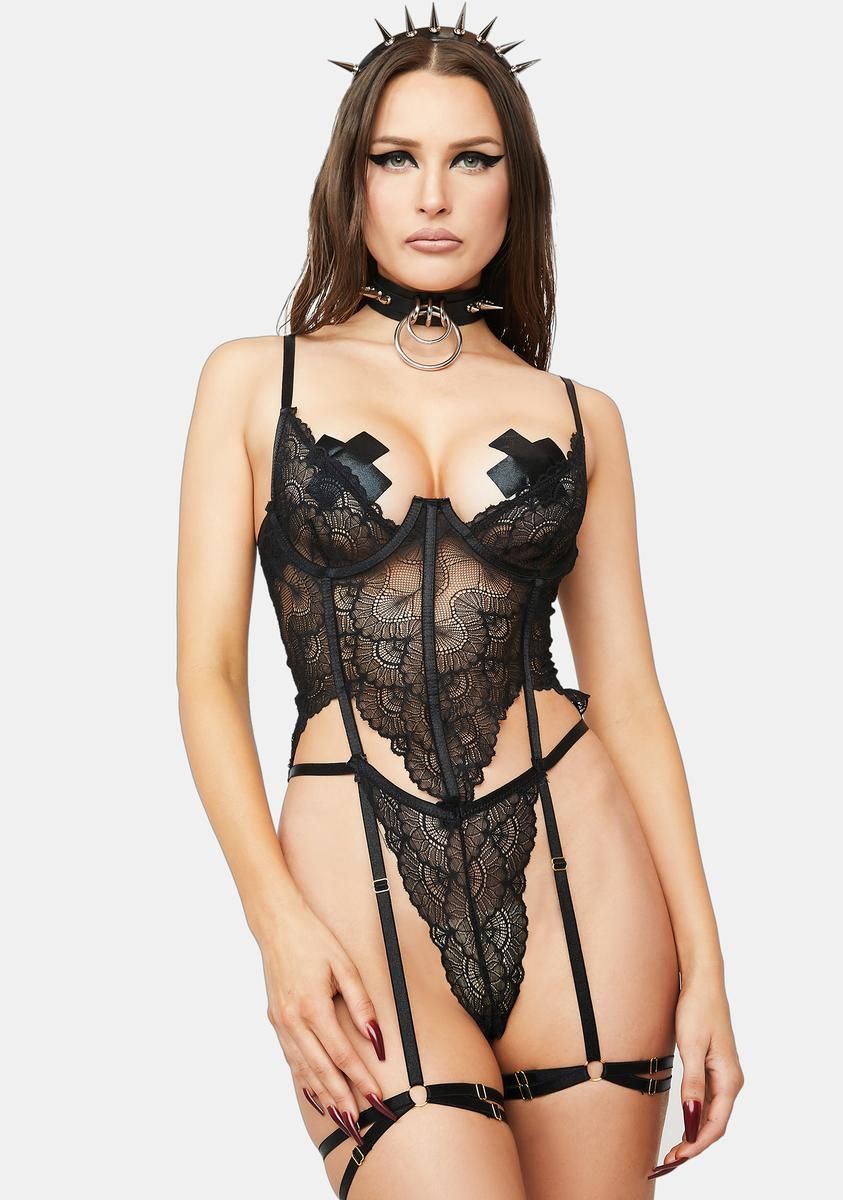 Callie Lace Lingerie Set sold by Dolls Kill