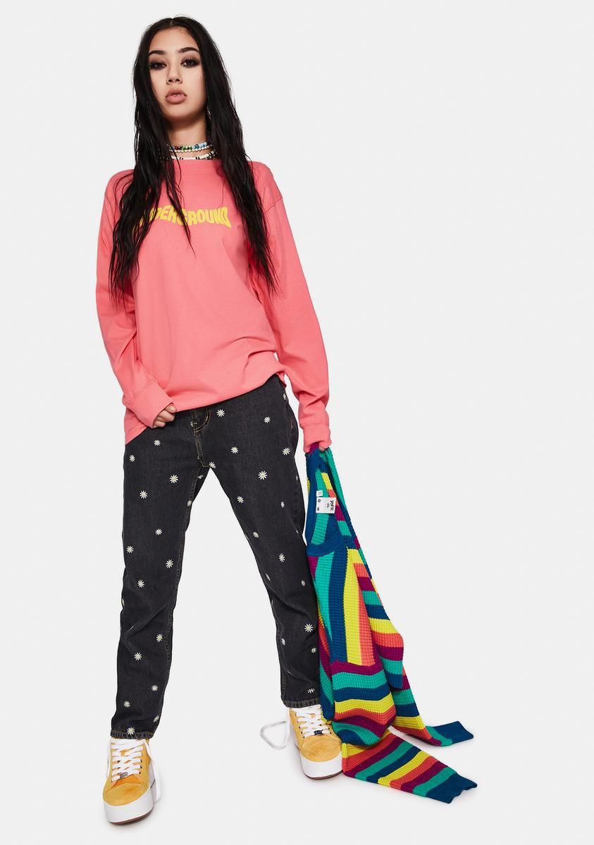 Distorted Logo Long Sleeve Tee sold by Dolls Kill product image thumbnail 3