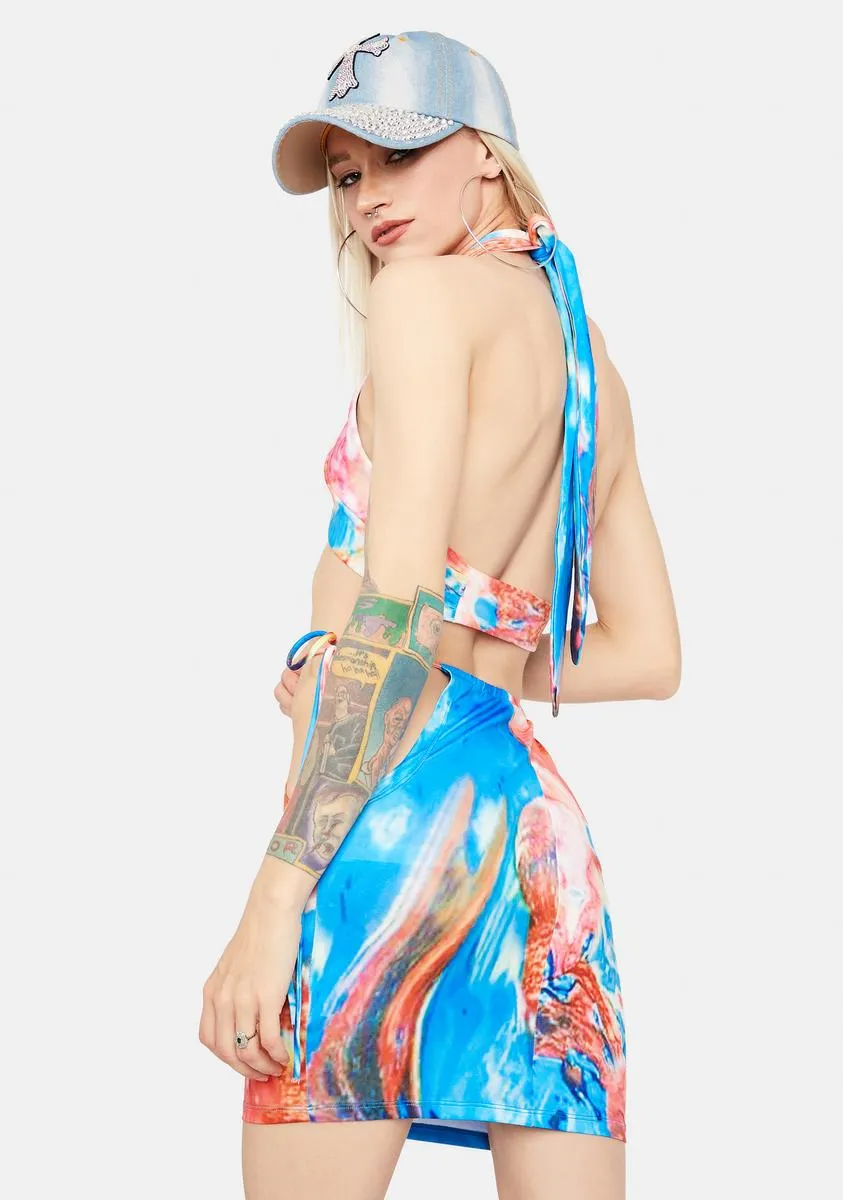 All The Feels Tie Dye Skirt Set sold by Dolls Kill product image thumbnail 4