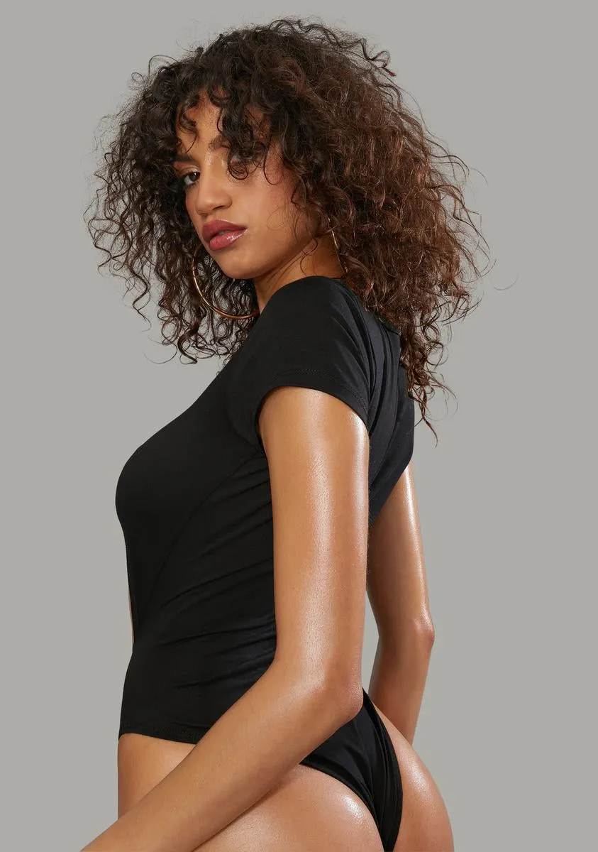 Fierce Interaction Tie Front Bodysuit sold by Dolls Kill product image thumbnail 4