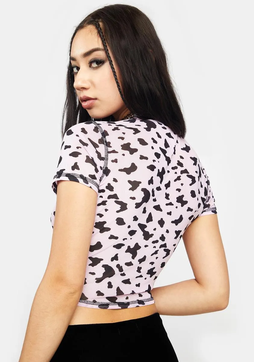 Brighter World Mesh Crop Top sold by Dolls Kill product image thumbnail 4