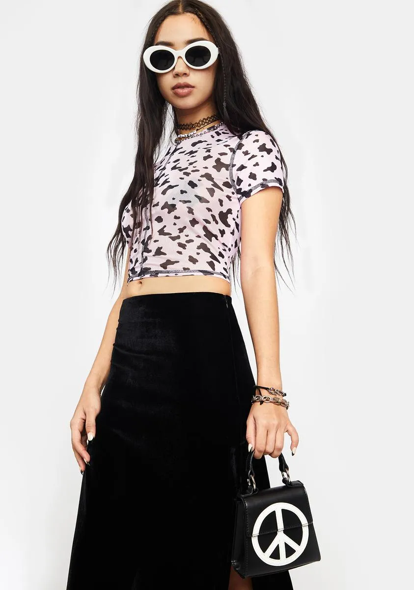 Brighter World Mesh Crop Top sold by Dolls Kill product image thumbnail 2
