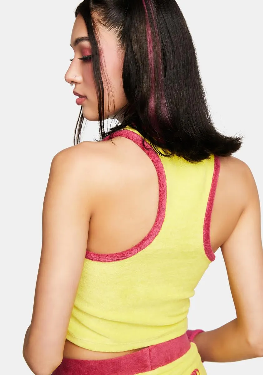 Cute Butterfly Towelling Tank sold by Dolls Kill product image thumbnail 4