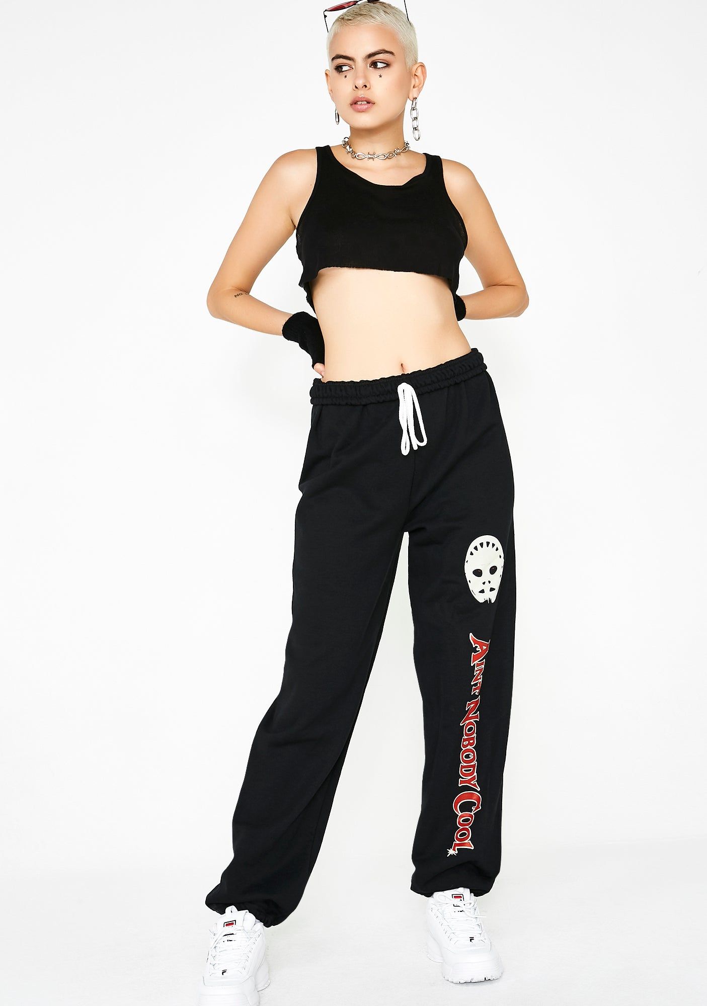 Death Face Sweatpants sold by Dolls Kill product image thumbnail 5