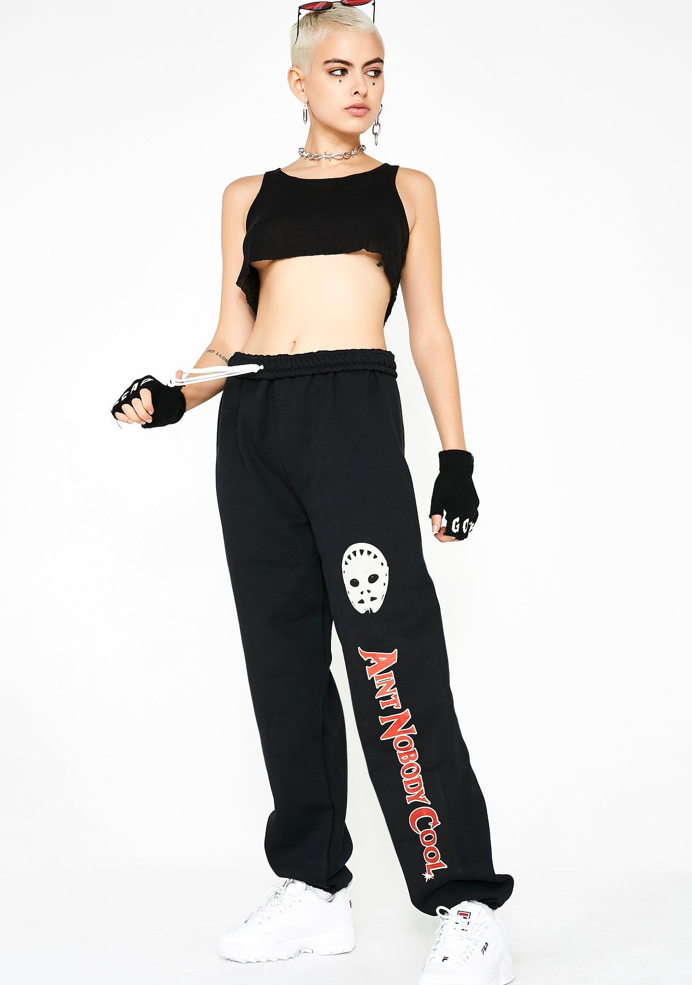 Death Face Sweatpants sold by Dolls Kill product image thumbnail 2
