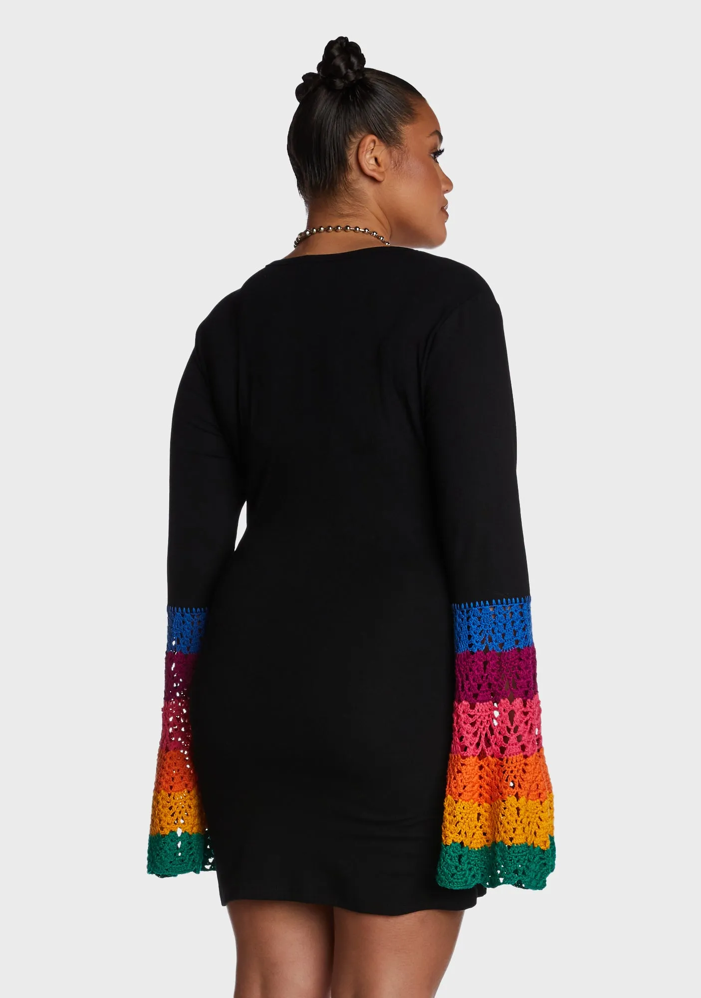 Plus Messing With Magic Bell Sleeve Dress sold by Dolls Kill product image thumbnail 4