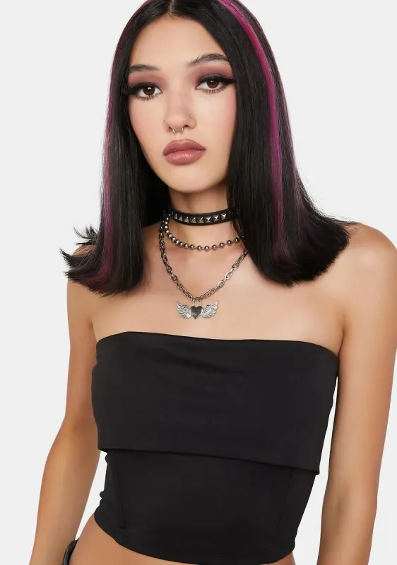 Midnight Kindled Crush Crop Top sold by Dolls Kill