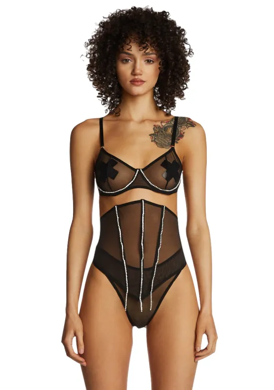 Diamond Diva Lingerie Set sold by Dolls Kill