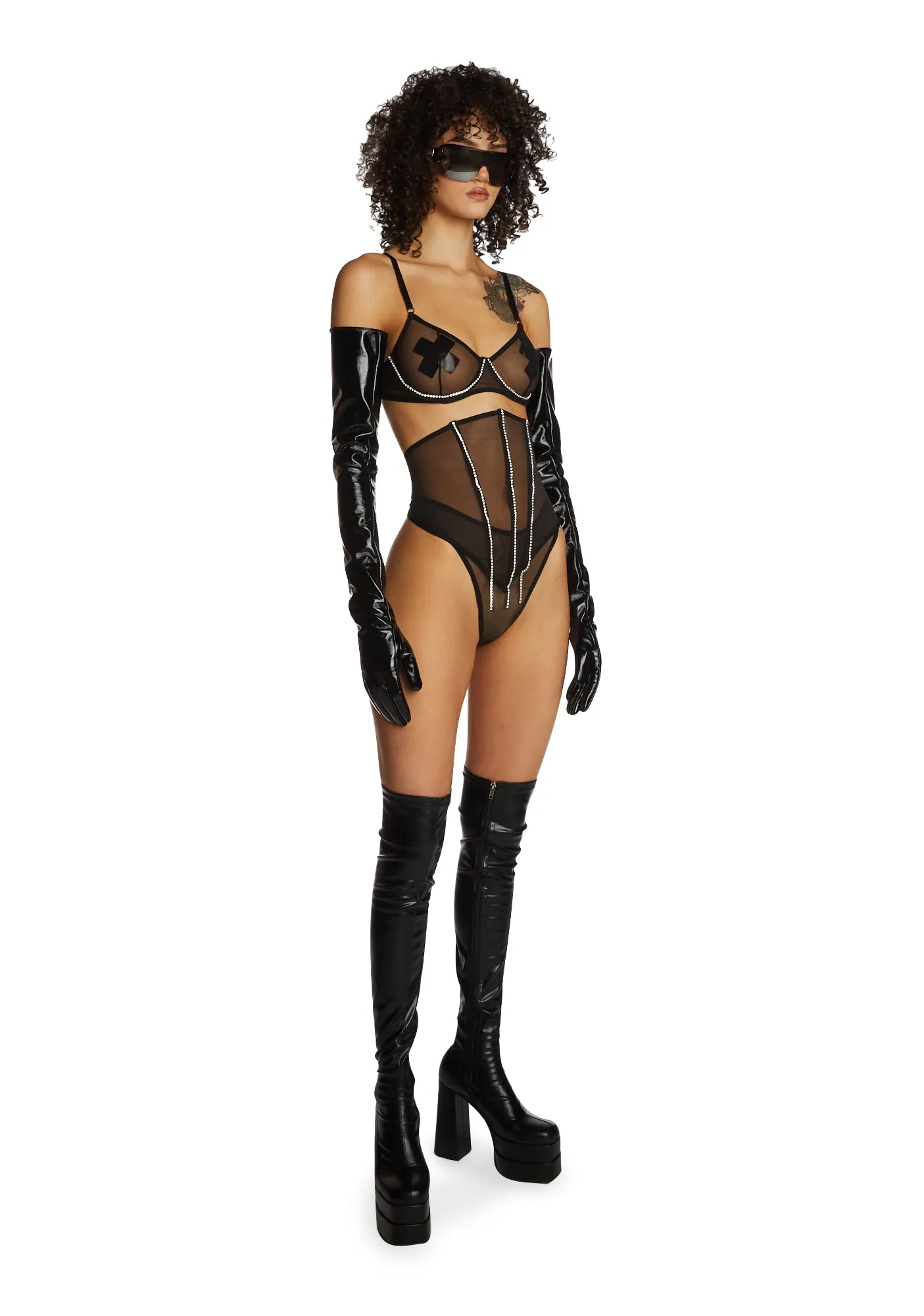 Diamond Diva Lingerie Set sold by Dolls Kill product image thumbnail 5