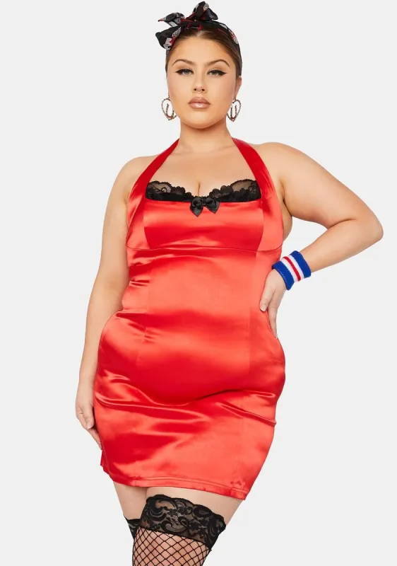Plus Rock This Town Mini Dress sold by Dolls Kill