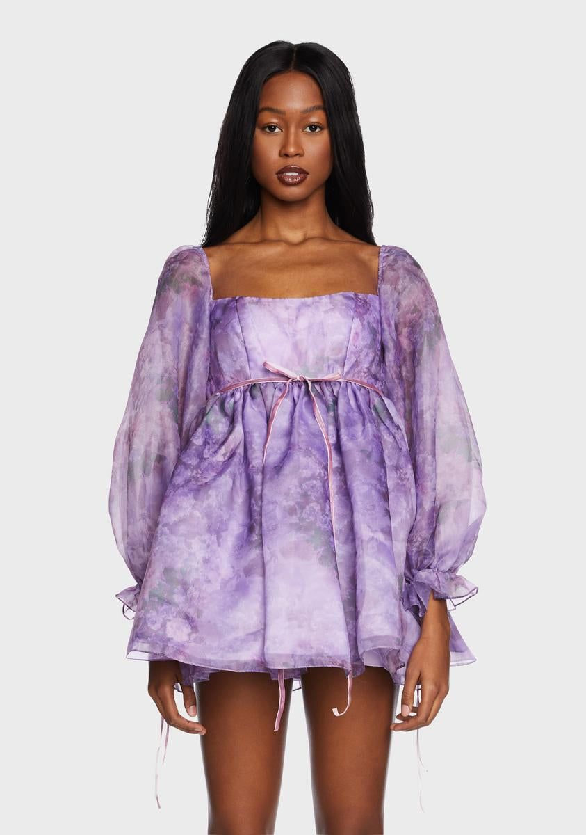 Midnight Rose Sylvie Babydoll Dress sold by Dolls Kill