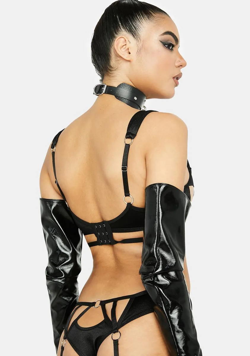 Black Stallion Lingerie Set sold by Dolls Kill product image thumbnail 4