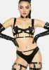 Black Stallion Lingerie Set sold by Dolls Kill