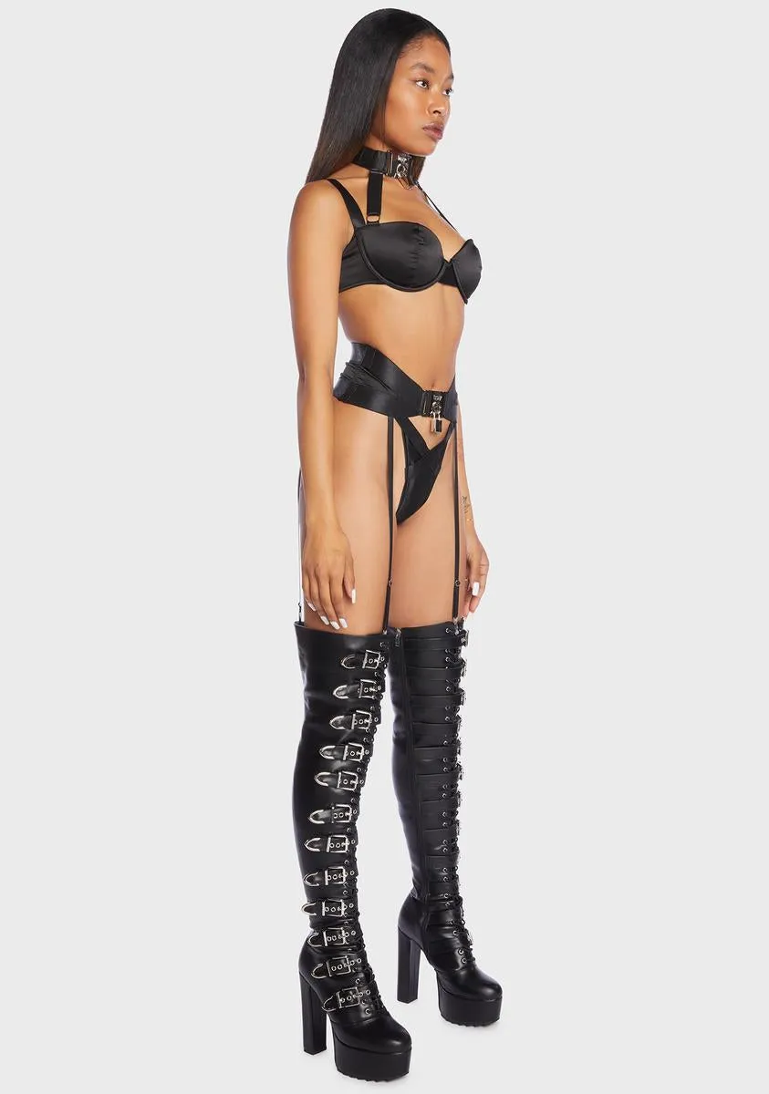 On Lock Lingerie Set sold by Dolls Kill product image thumbnail 4