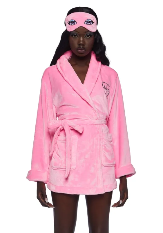 Pampered Princess Robe And Mask Set sold by Dolls Kill