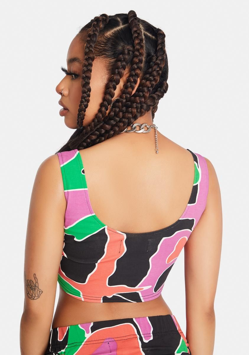 Multi Print Bra Top sold by Dolls Kill product image thumbnail 4