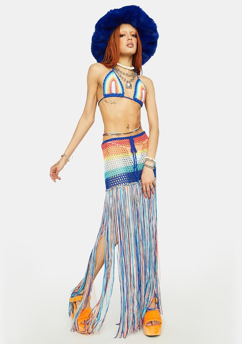 Beach Day Crochet Skirt Set sold by Dolls Kill product image thumbnail 3