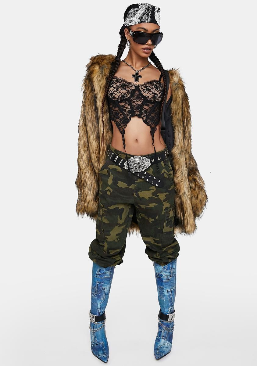 Up Your Game Camo Cargo Pants sold by Dolls Kill product image thumbnail 3