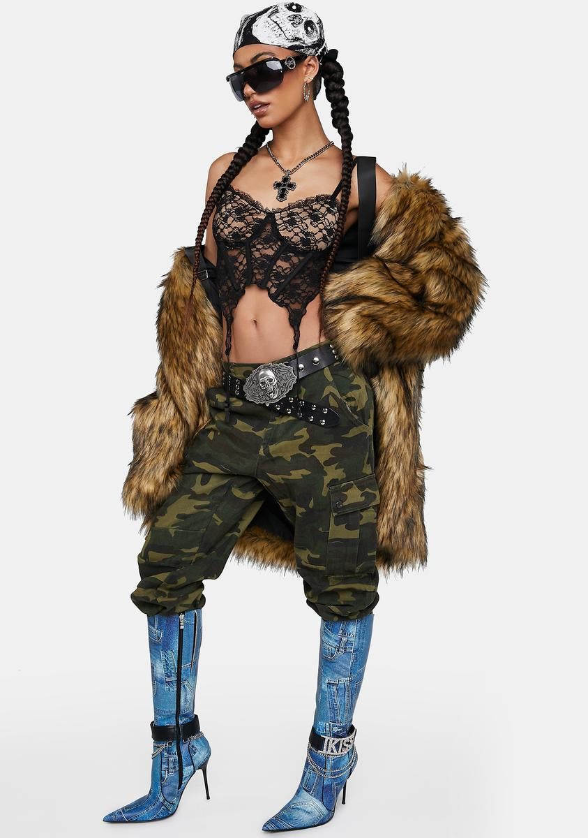Up Your Game Camo Cargo Pants sold by Dolls Kill product image thumbnail 5