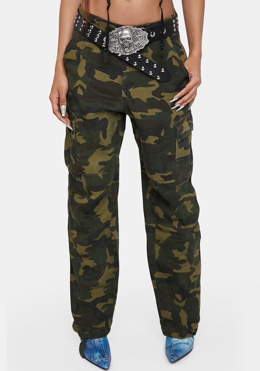Up Your Game Camo Cargo Pants sold by Dolls Kill product image thumbnail 2