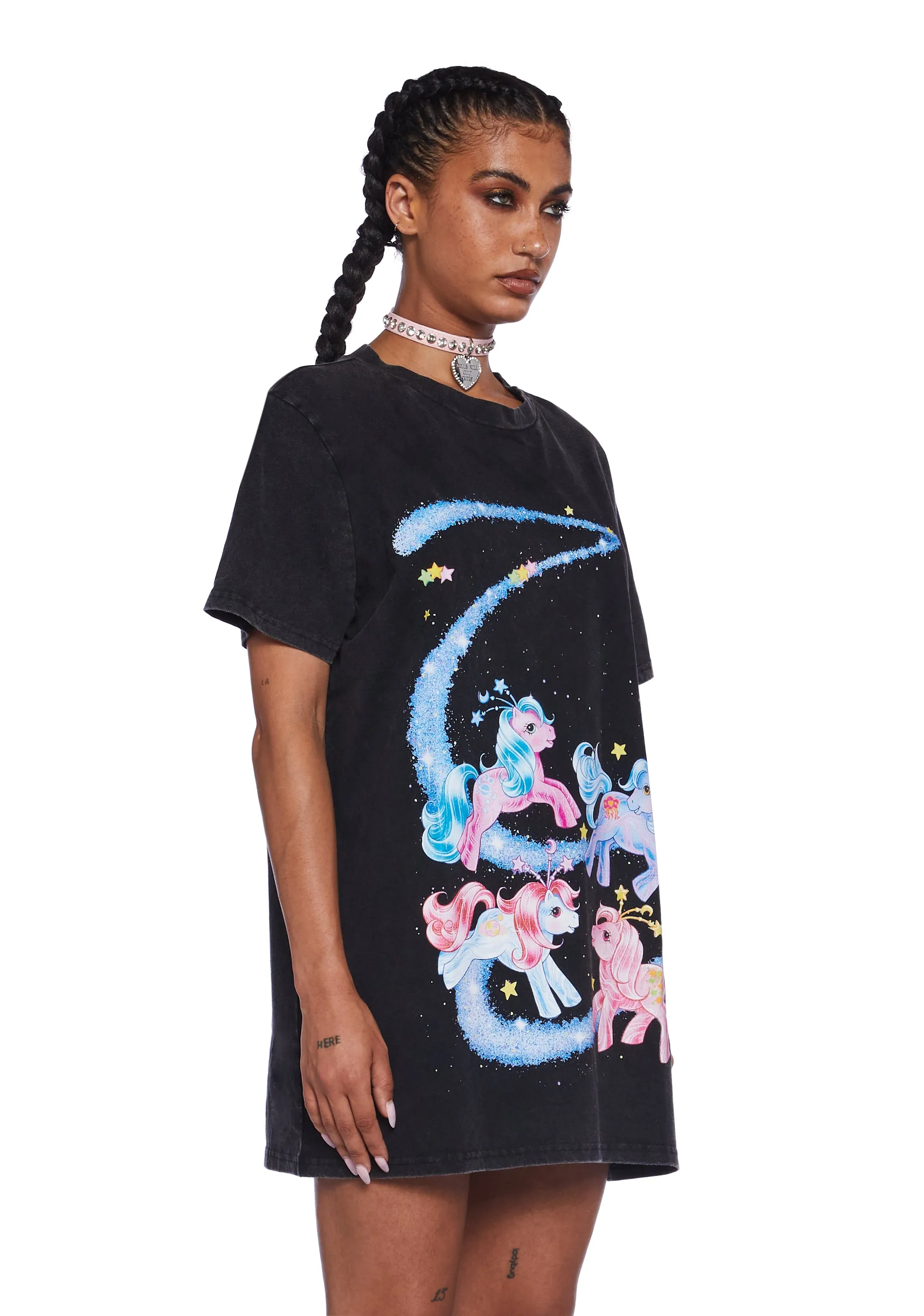 Galactic Traveler Oversized Graphic Tee sold by Dolls Kill product image thumbnail 3