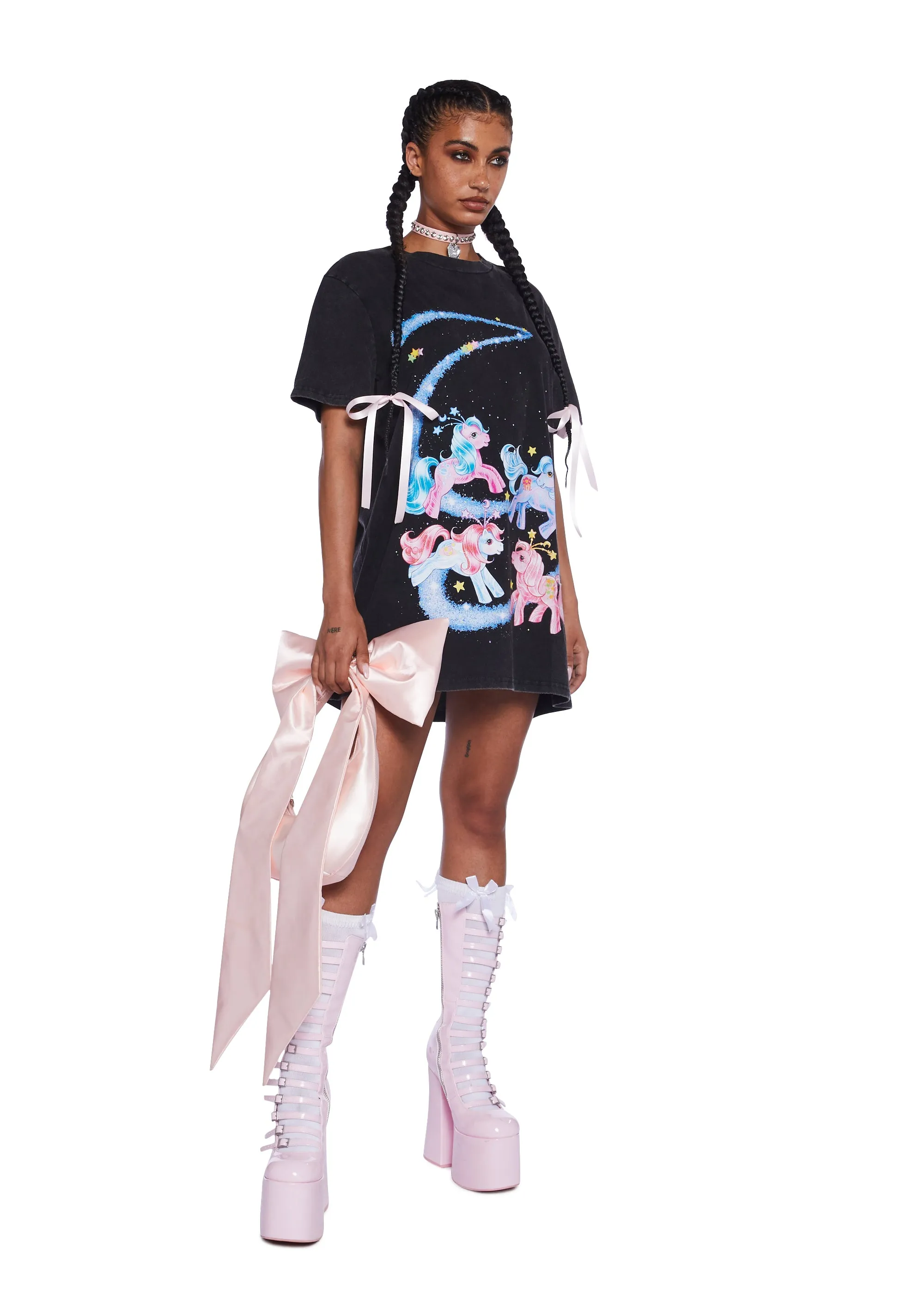 Galactic Traveler Oversized Graphic Tee sold by Dolls Kill product image thumbnail 2