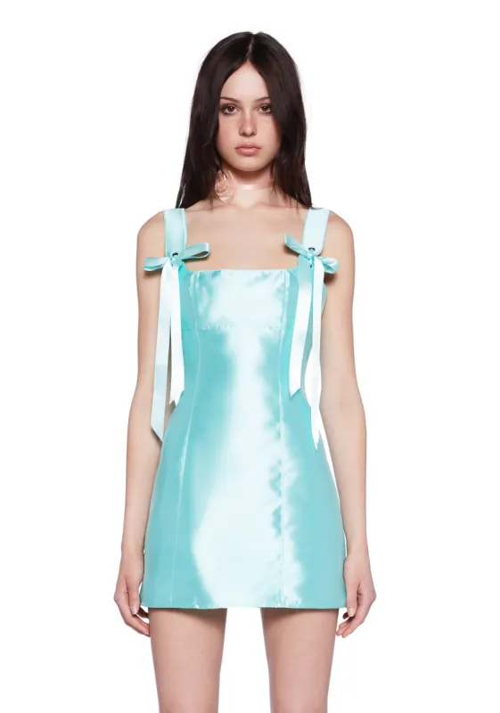 Pixie Stardust Mini Dress - Aqua sold by Dolls Kill