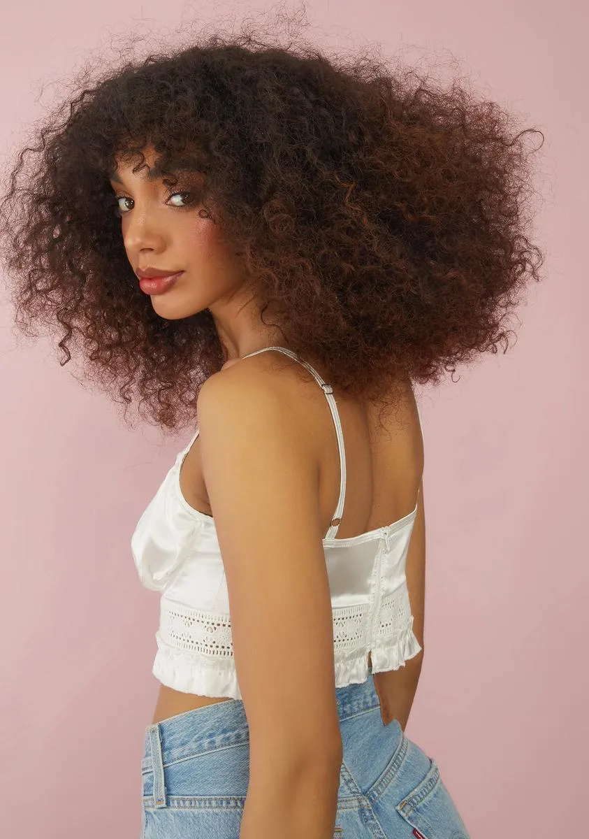 In Good Time Satin Crop Top sold by Dolls Kill product image thumbnail 4