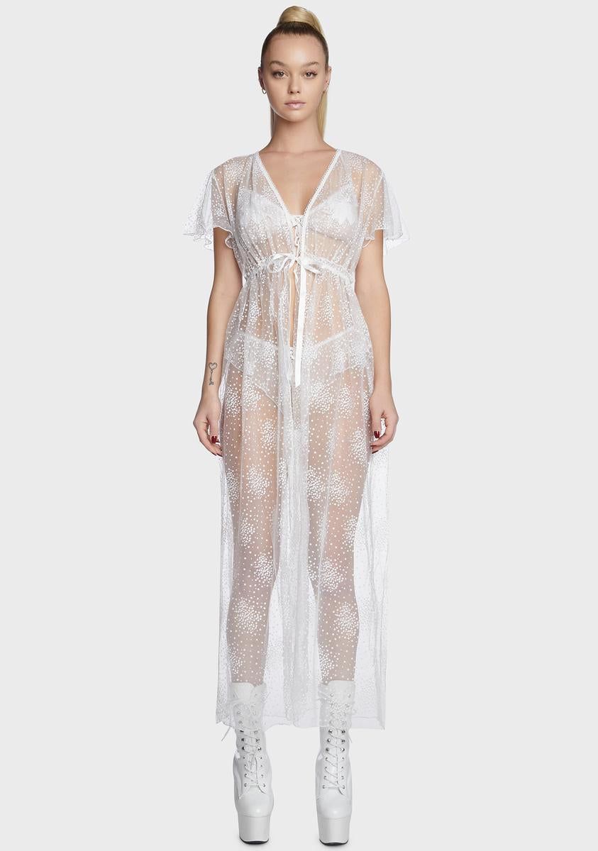 Magic Touches Tulle Robe sold by Dolls Kill