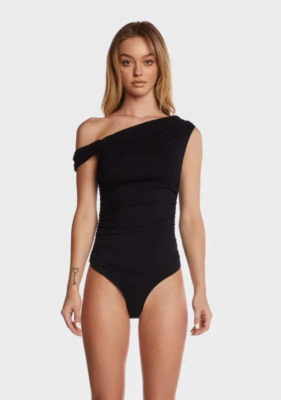 Fashion Showdown Ruched Bodysuit sold by Dolls Kill