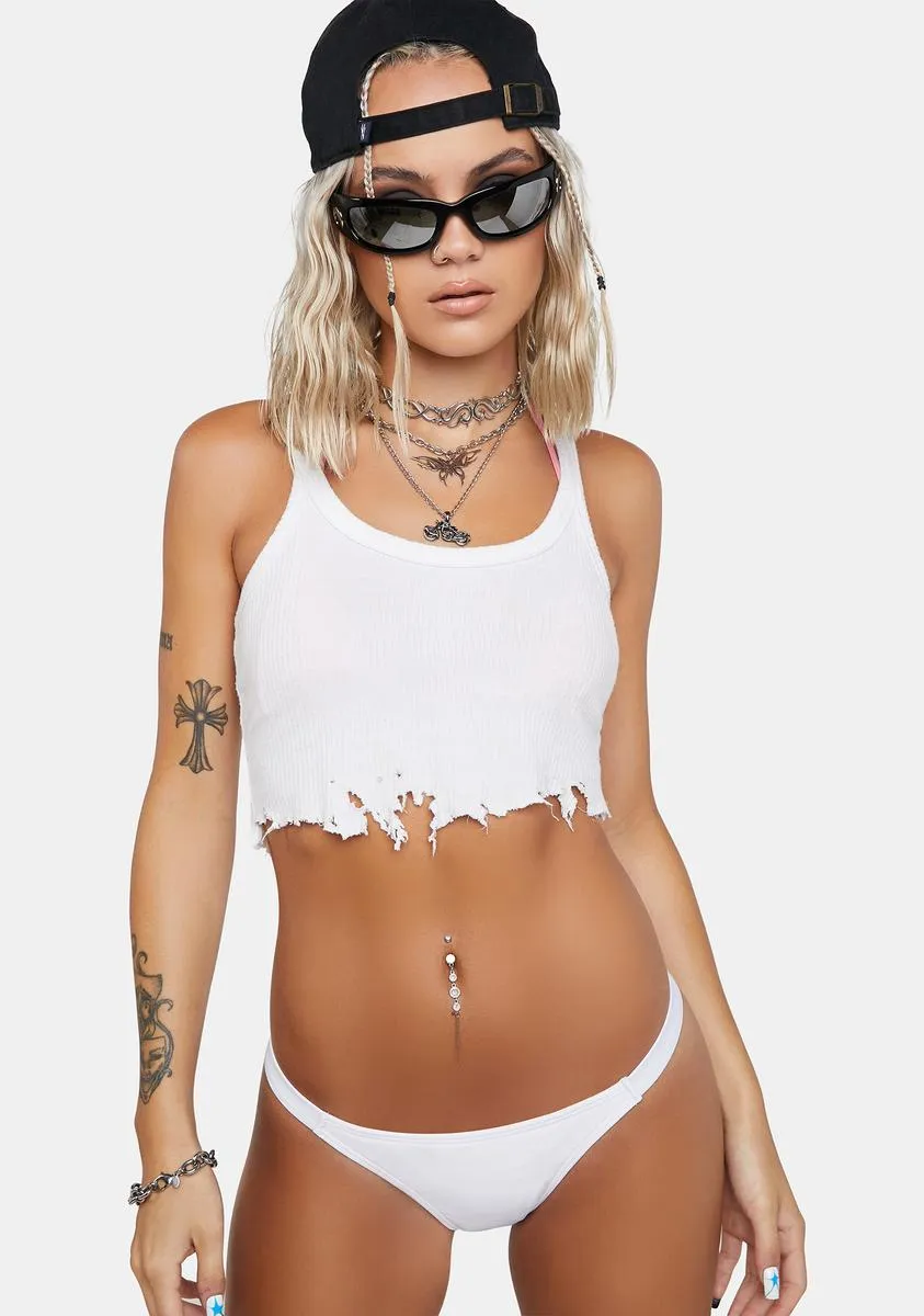 White Tanga Bikini Bottoms sold by Dolls Kill product image thumbnail 2