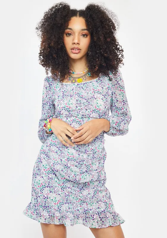 Angel Undeniably Me Floral Mini Dress sold by Dolls Kill