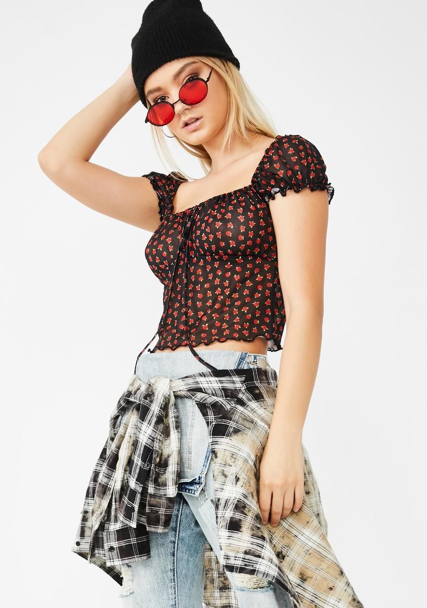 Jalina Floral Top sold by Dolls Kill product image thumbnail 2