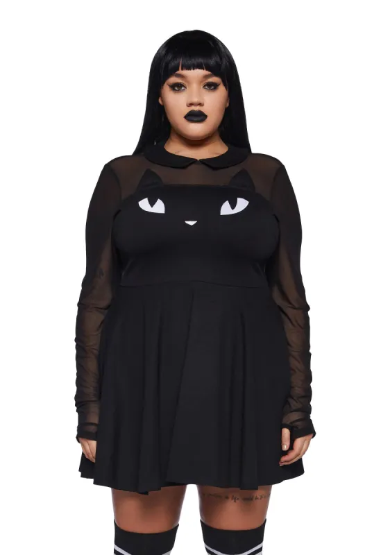 Plus She’s A Mystery Mini Dress sold by Dolls Kill