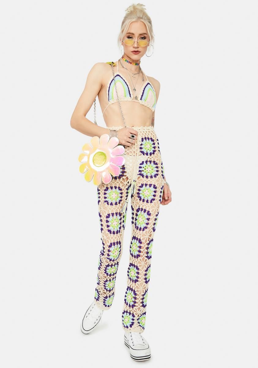 Sun Dazer Crochet Pant Set sold by Dolls Kill product image thumbnail 2