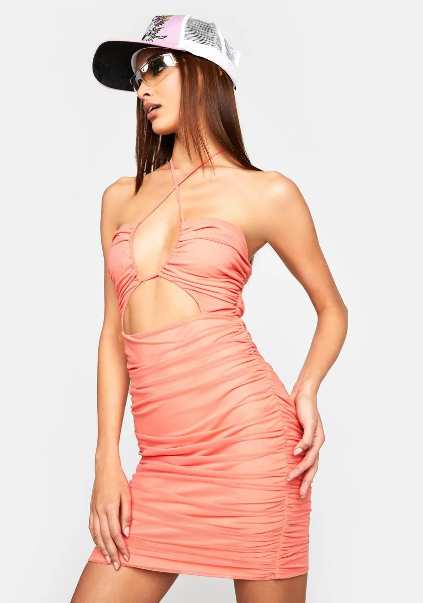 Sunkist Earn My Attention Ruched Mini Dress sold by Dolls Kill product image thumbnail 2