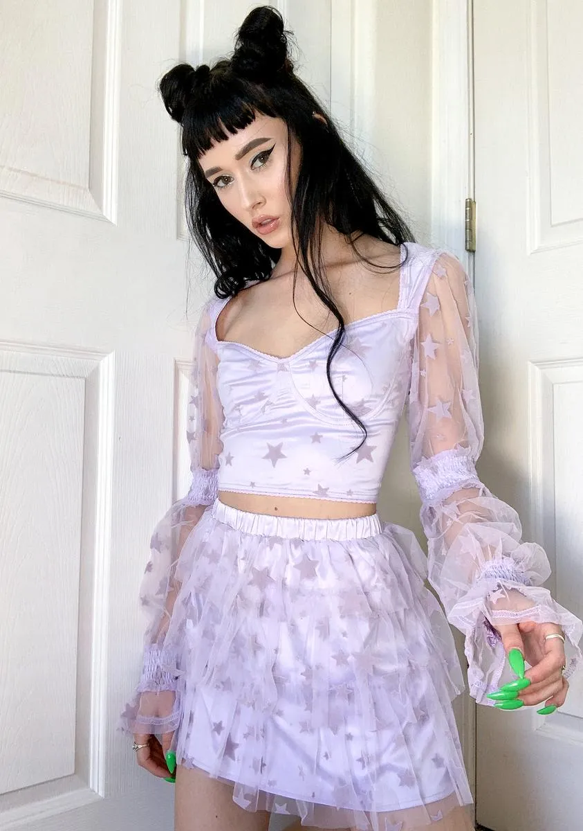 Cosmic Dust Puff Sleeve Top sold by Dolls Kill product image thumbnail 4