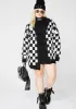 Baddie Square Me Up Checkered Cardigan sold by Dolls Kill