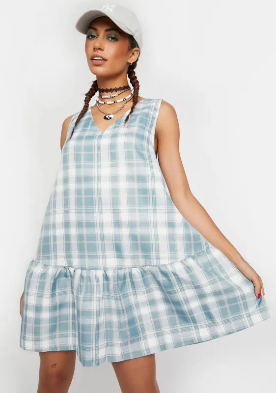 Plaid Pinafore Dress sold by Dolls Kill