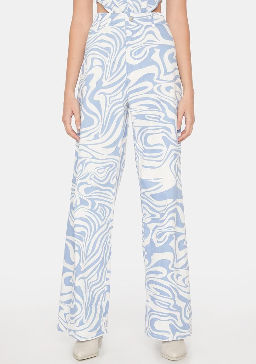 Swirl Ivan Wide Leg Jeans sold by Dolls Kill