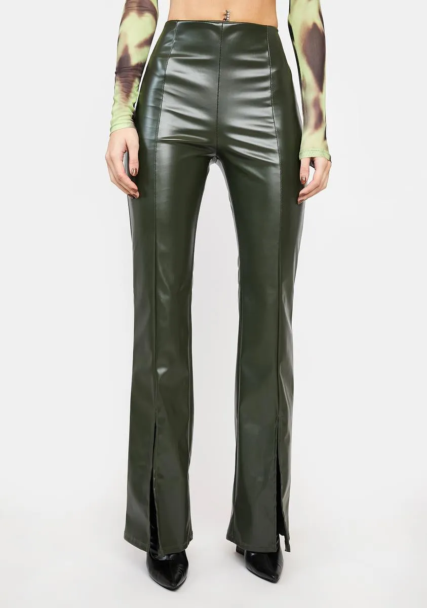 Prized Pick Vegan Leather Pants sold by Dolls Kill