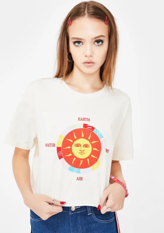 Sun Graphic Relaxed T-Shirt sold by Dolls Kill