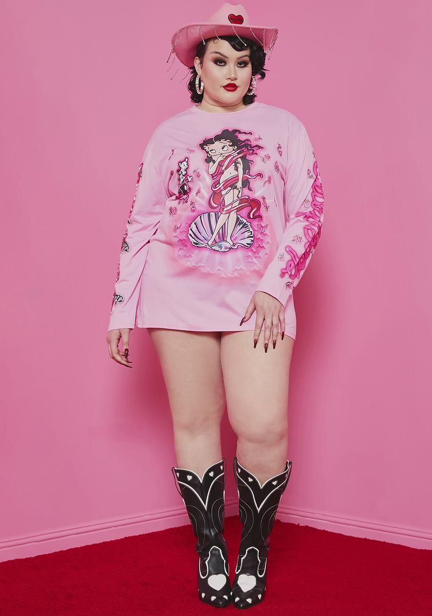 Plus Birth Of Betty Airbrush Graphic Tee sold by Dolls Kill product image thumbnail 3