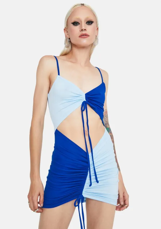 Clearly Beauty Color Block Mini Dress sold by Dolls Kill