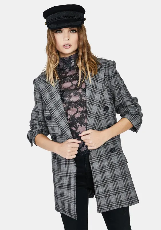 Ashby Plaid Blazer sold by Dolls Kill
