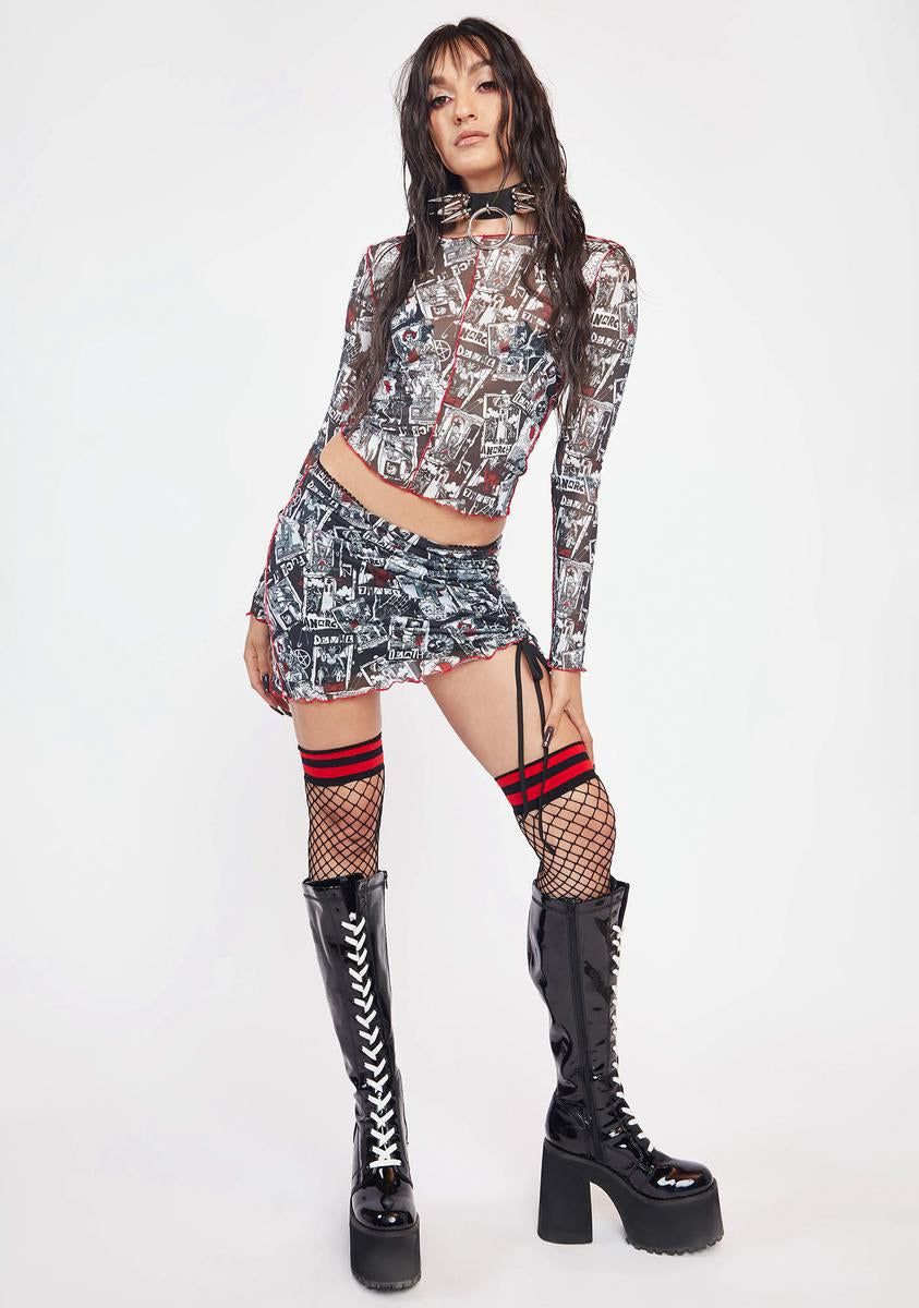 Concert In Hell Mesh Top sold by Dolls Kill product image thumbnail 3