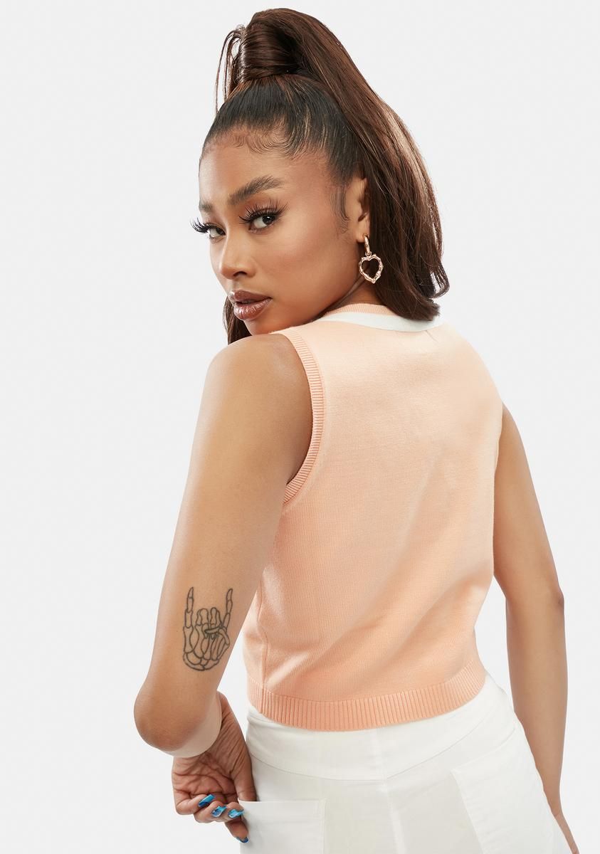 Sherbet Like It Like That Sweater Vest sold by Dolls Kill product image thumbnail 4