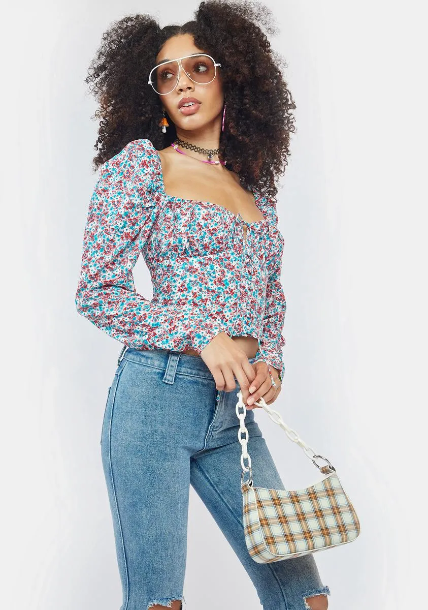 Lotte Puff Sleeve Corset Top sold by Dolls Kill product image thumbnail 2