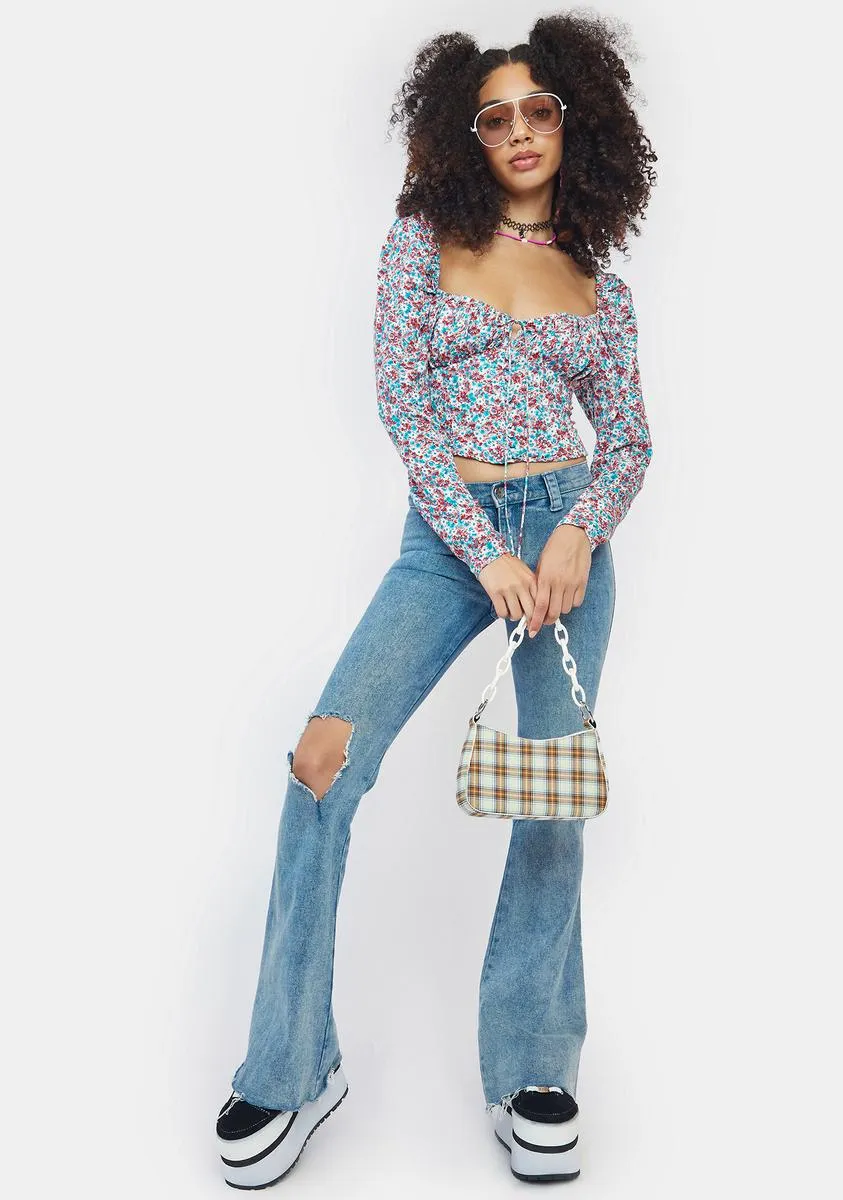 Lotte Puff Sleeve Corset Top sold by Dolls Kill product image thumbnail 3